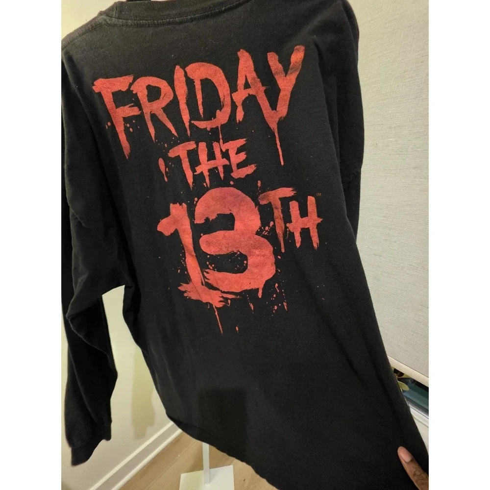 Friday The 13th Graphic T-shirt Camp Crystal Lake Men's Size XXL Long Sleeve Tee